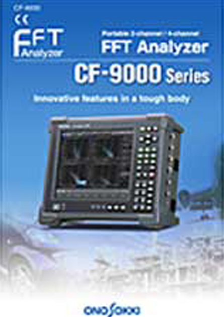 CF-9000 series Portable 2/4-channel FFT Analyzer